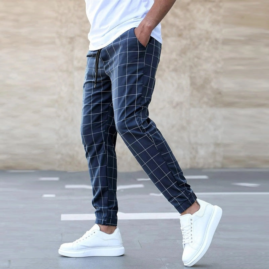 TIZIANO™|PANTALONI JOGGER A QUADRI