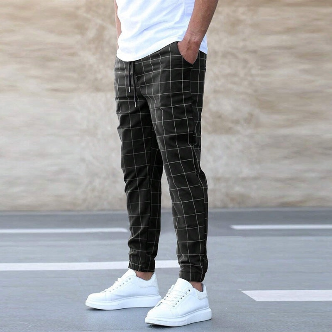 TIZIANO™|PANTALONI JOGGER A QUADRI