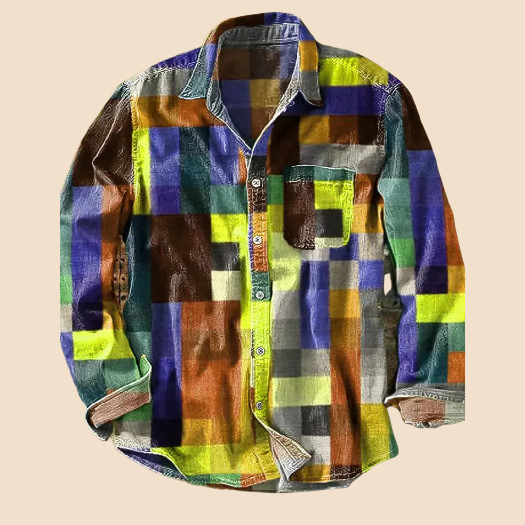 Lenoir|Camicia vintage arcobaleno