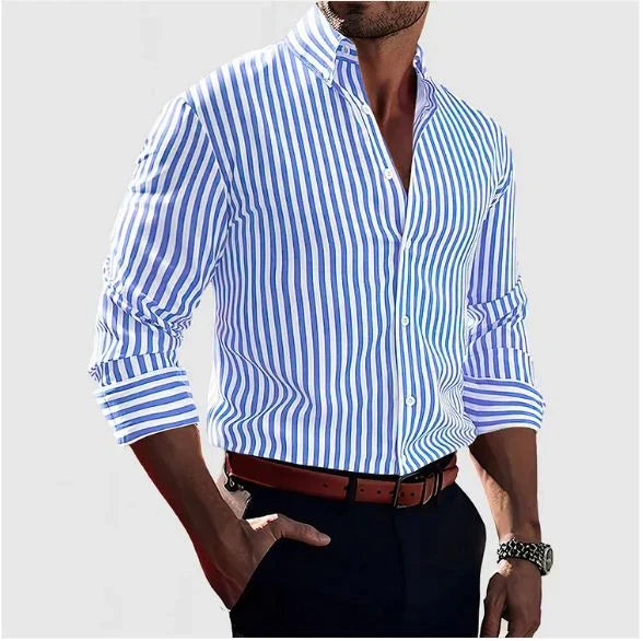 ETHAN™|CAMICIA ELEGANTE A RIGHE